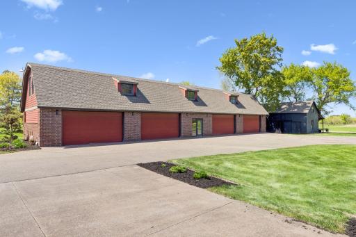 Huge custom detached garage with in floor heat