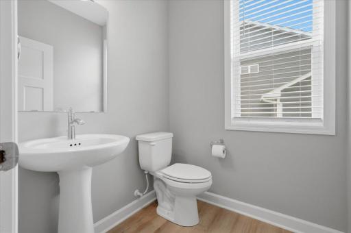 This half bath on the main level offers easy access and convenience for everyday us.