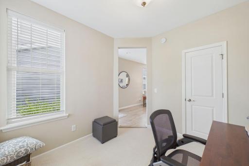 Front office flex room, could easily be set up as a 3rd bedroom with added door.