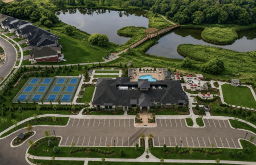 Aerial photo of Prairie Club Amenity Center