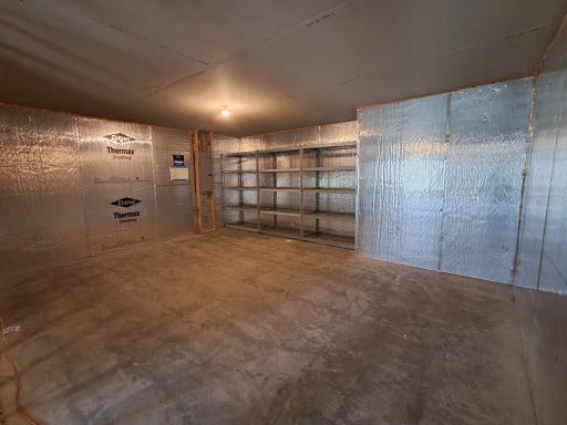 Storage room in basement