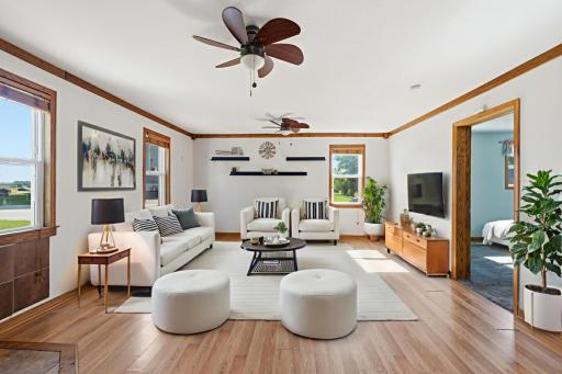 Virtually Staged Livingroom