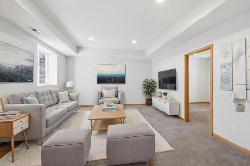 Virtually Staged Downstairs Livingroom