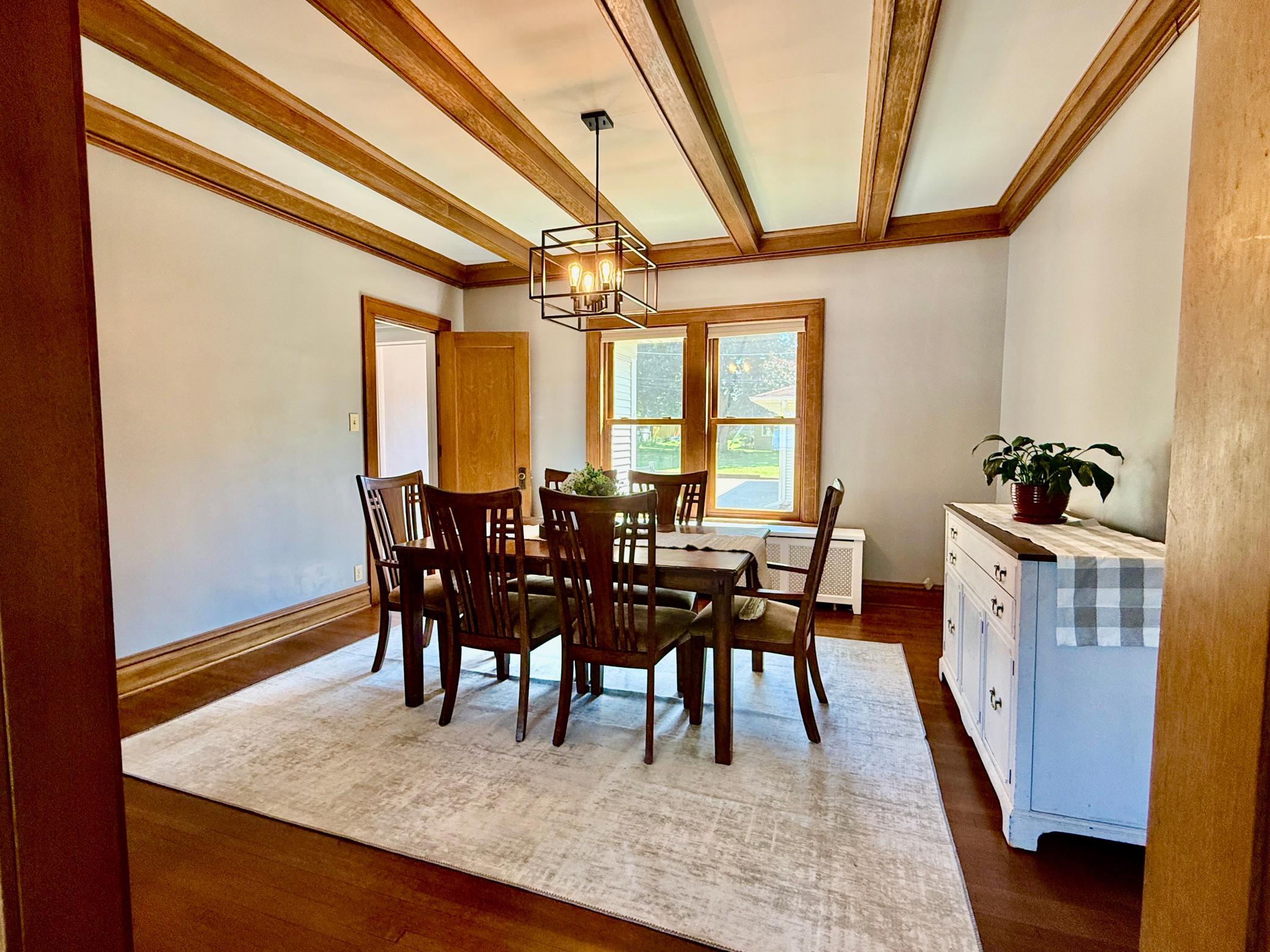 Dining Room, Beamed Ceiling