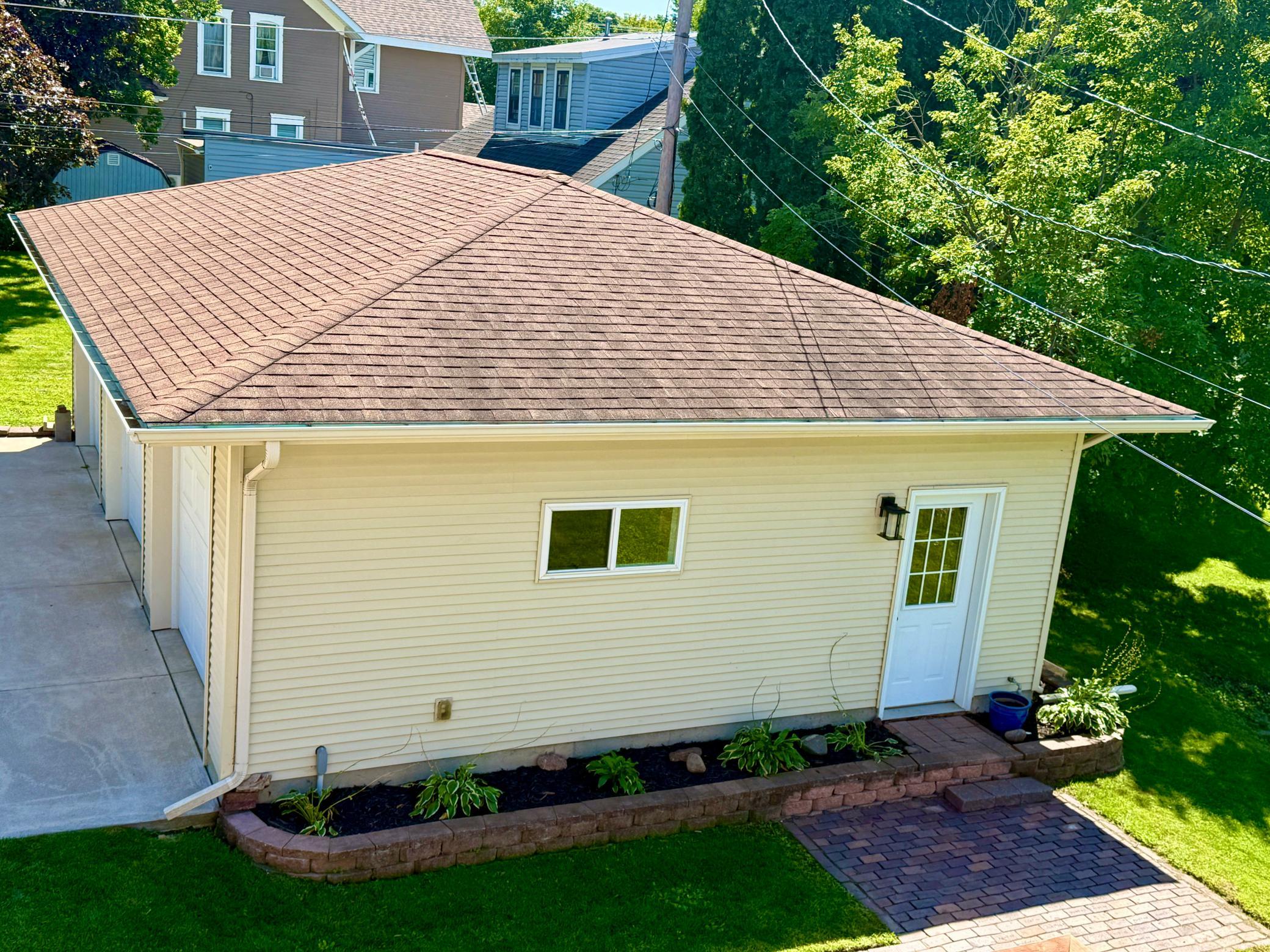 North Side of Garage