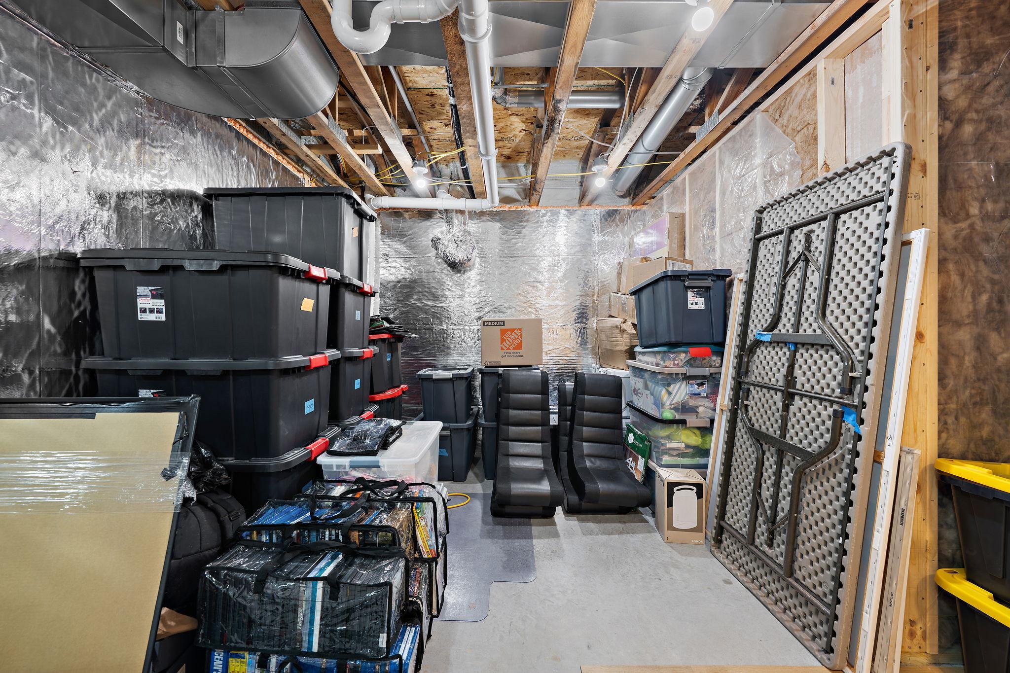 The utility/storage room.