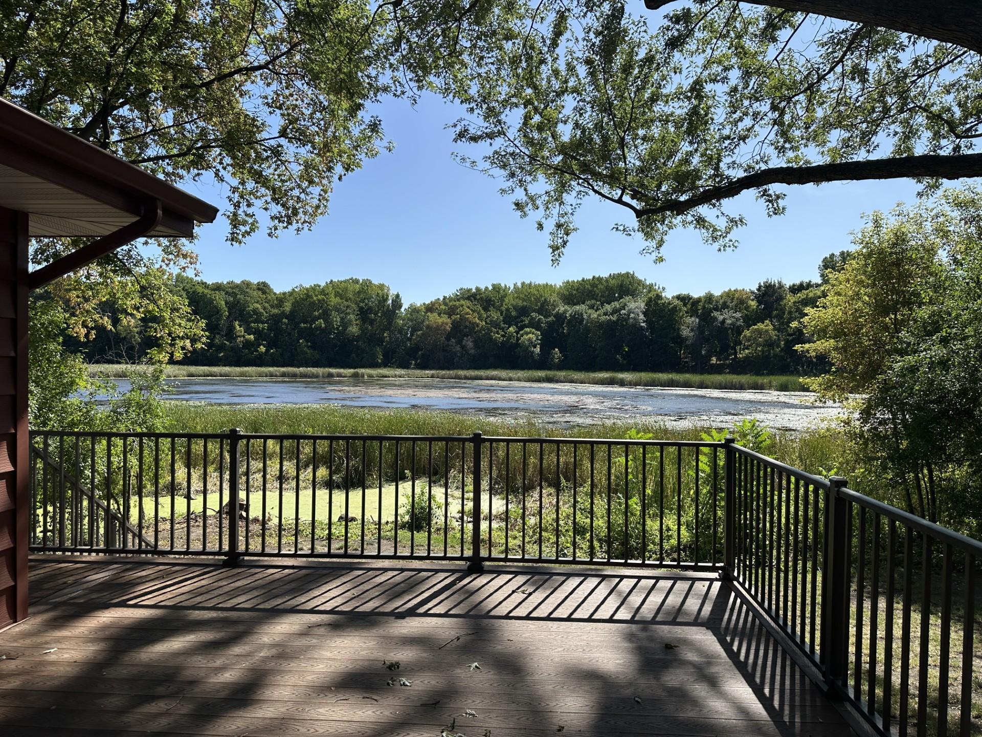 View to lake from deck