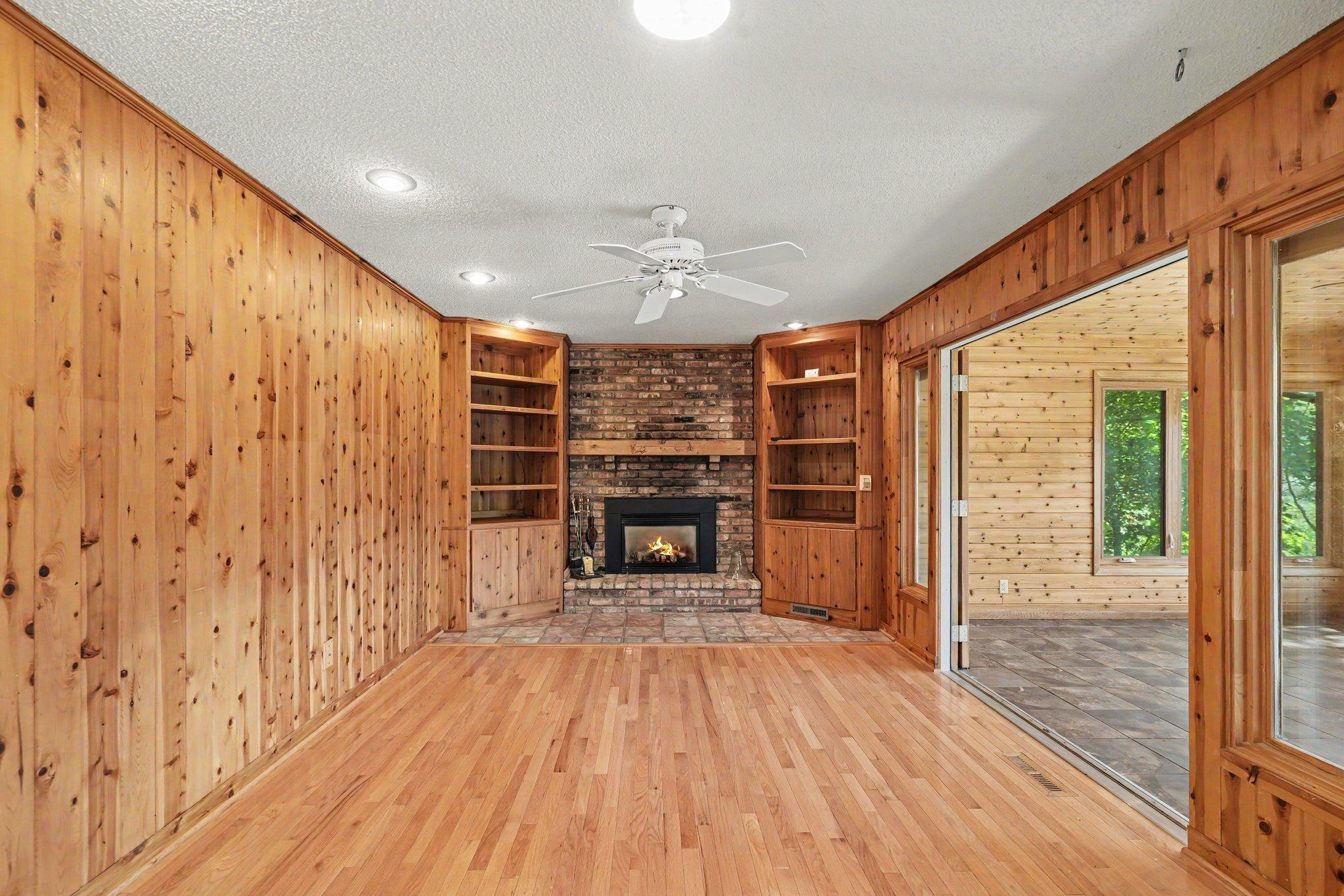 Family area/TV room near kitchen