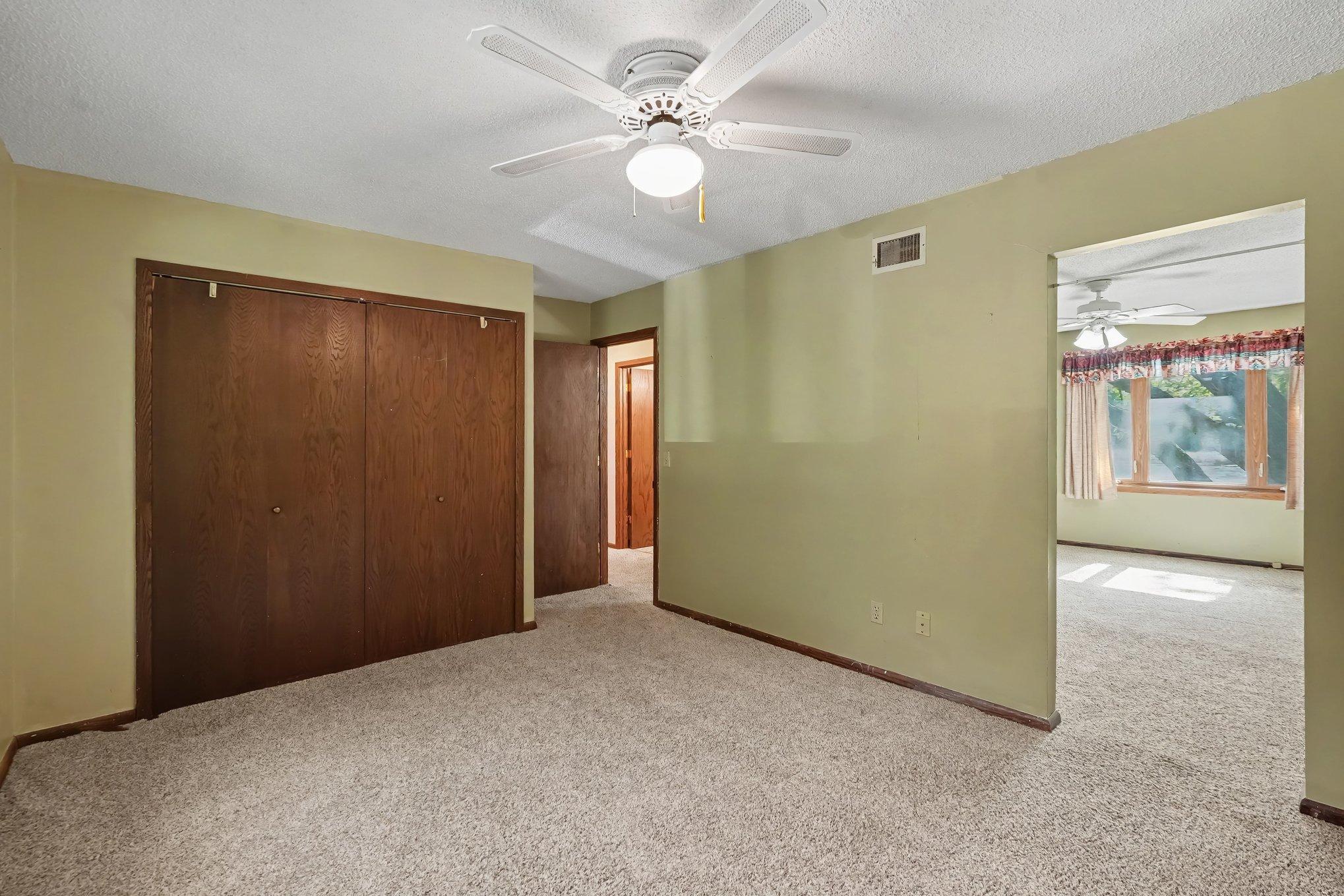 Master has walk thru to another bedroom