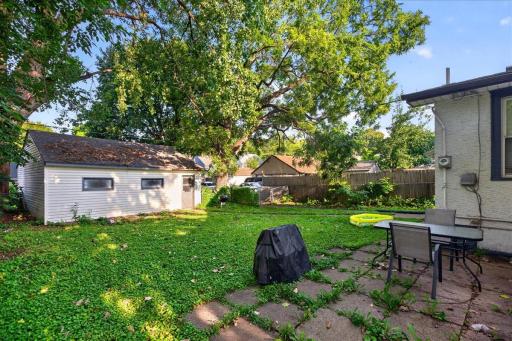 Private backyard space