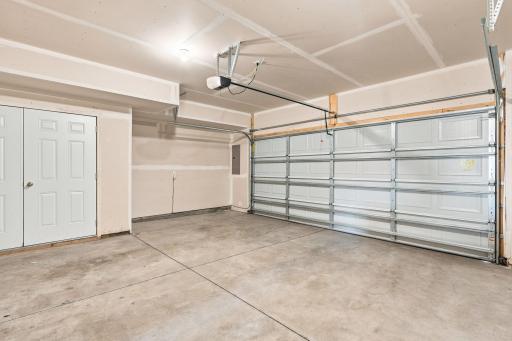 5140 Hampton St NE - very clean garage; mechanicals are located in the area behind the doors