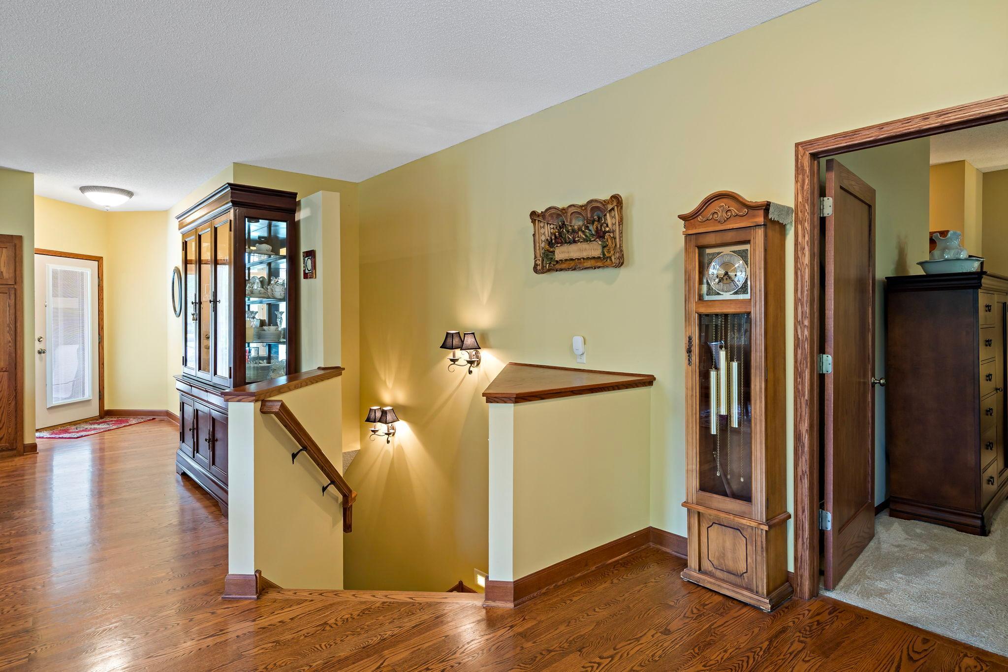 stairwell to lower level