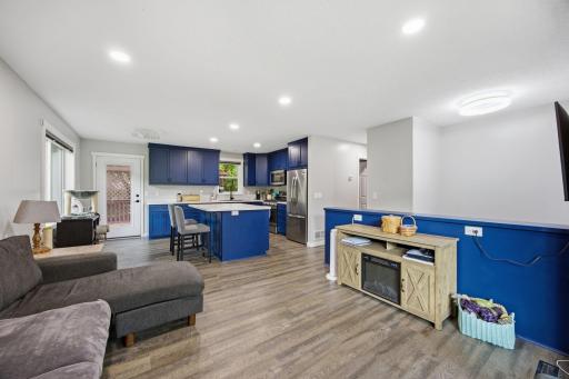 Open floor plan, creating an easy connection to the surrounding living spaces.