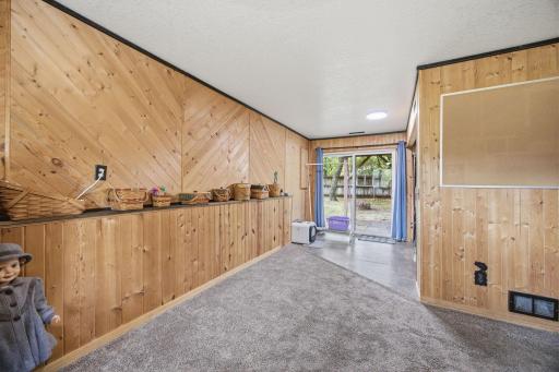 Walk out basement that opens directly to your outdoor space.