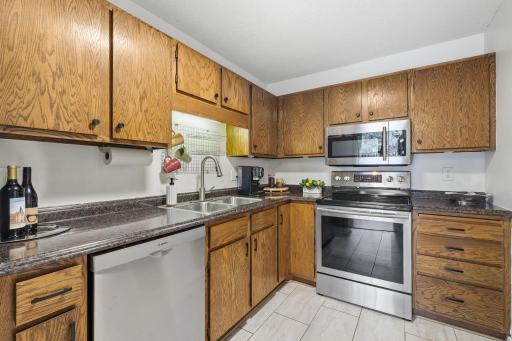 All newer appliances and washer, dryer and AC.