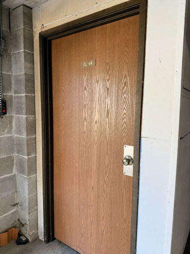 114 storage closet by garage exit on the right