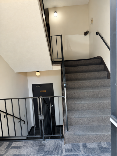 7601 side entrance stairs to garage and 1-3 floors