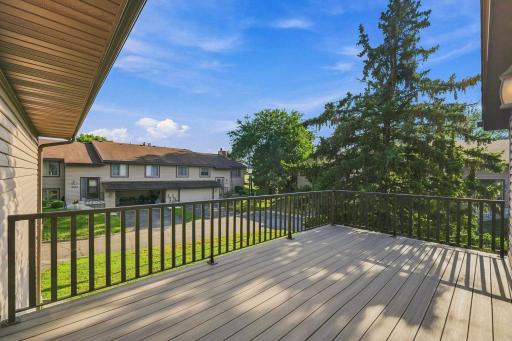Picture morning coffee in the sunshine, summer dinners outside, a glass of wine at the end of the day, and weekends spent catching up with friends. This spacious deck is ready to become one of your favorite places to make memories at home.
