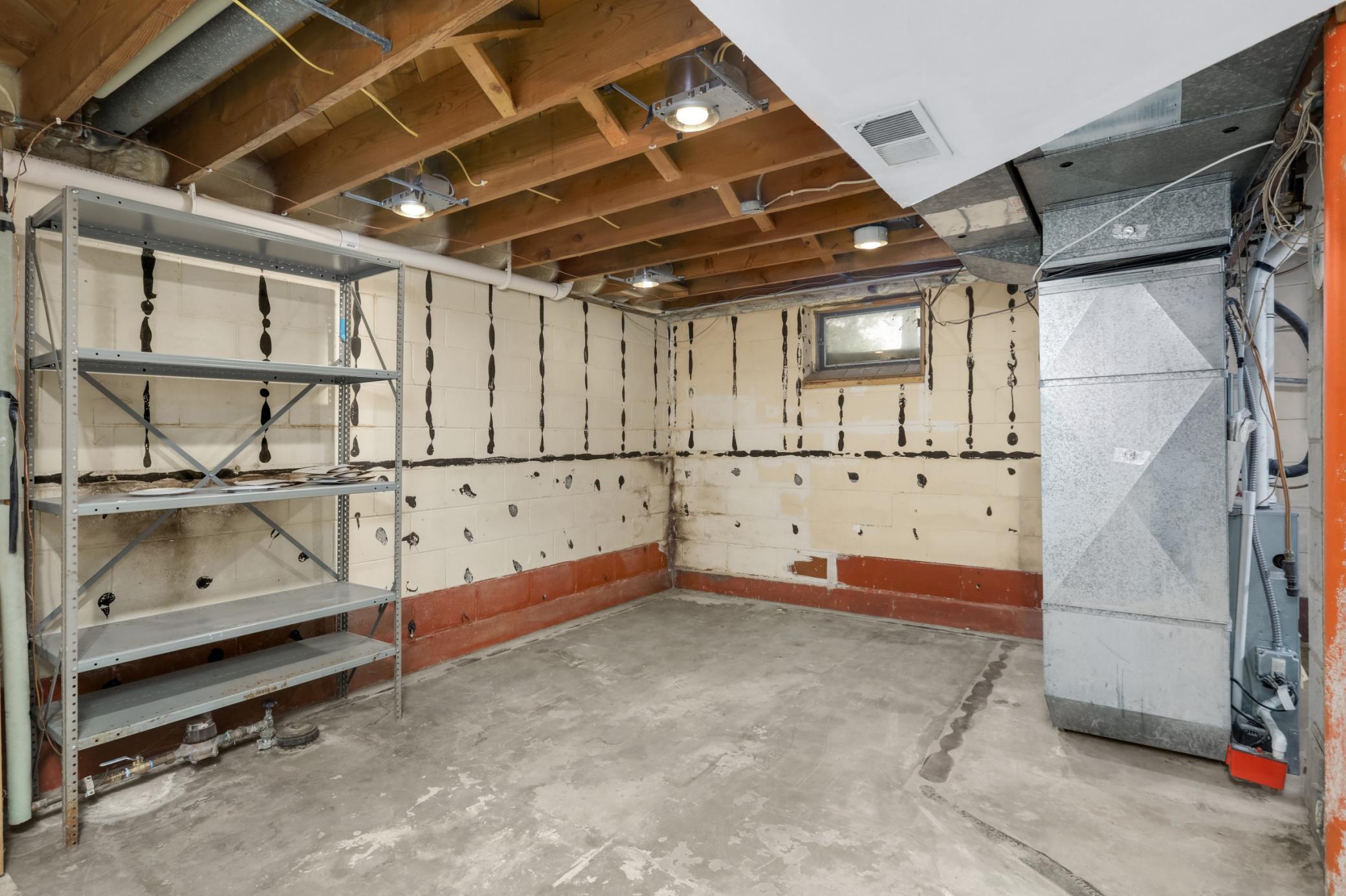 Lower level future finished space