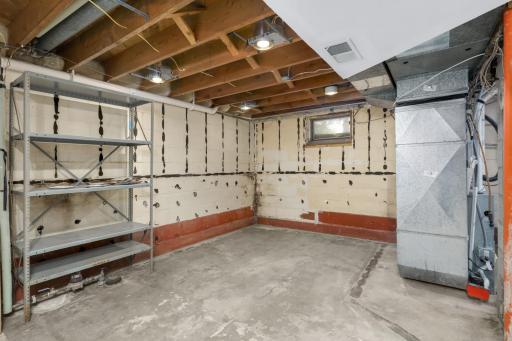 Lower level future finished space