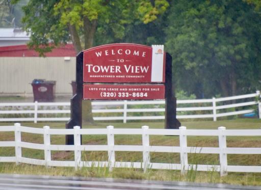 Welcome sign to community as seen from State Hwy 23. The community is directly across the road from Dollar General for easy access to local grocery & goods shopping.