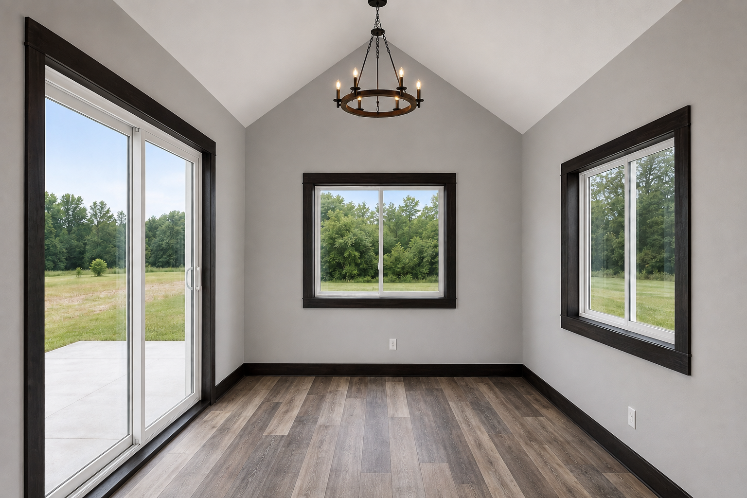 *AI-generated interior rendering.* This image is intended to provide a conceptual representation of the home’s interior. The actual floor plan, layout, finishes, and details may vary due to AI generation.