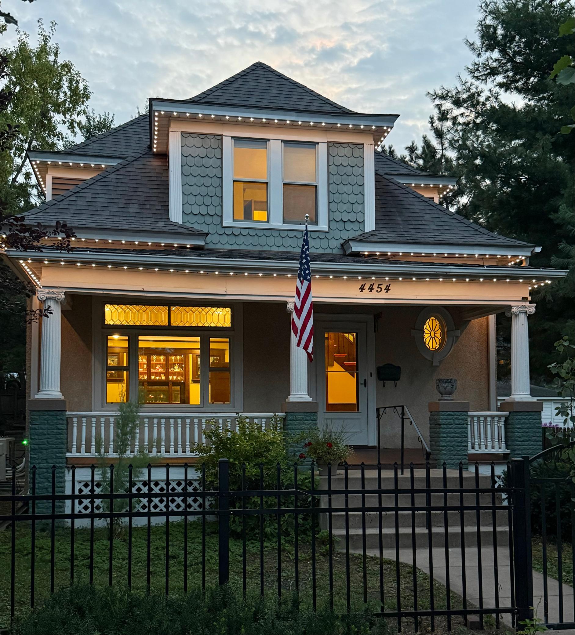 Permanent adjustable exterior -app based lighting