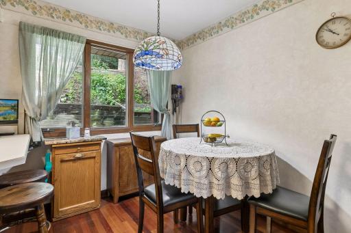 Breakfast nook for morning coffee or afternoon snack