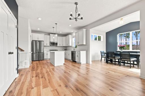 Kitchen with separate dinette area and sunroom