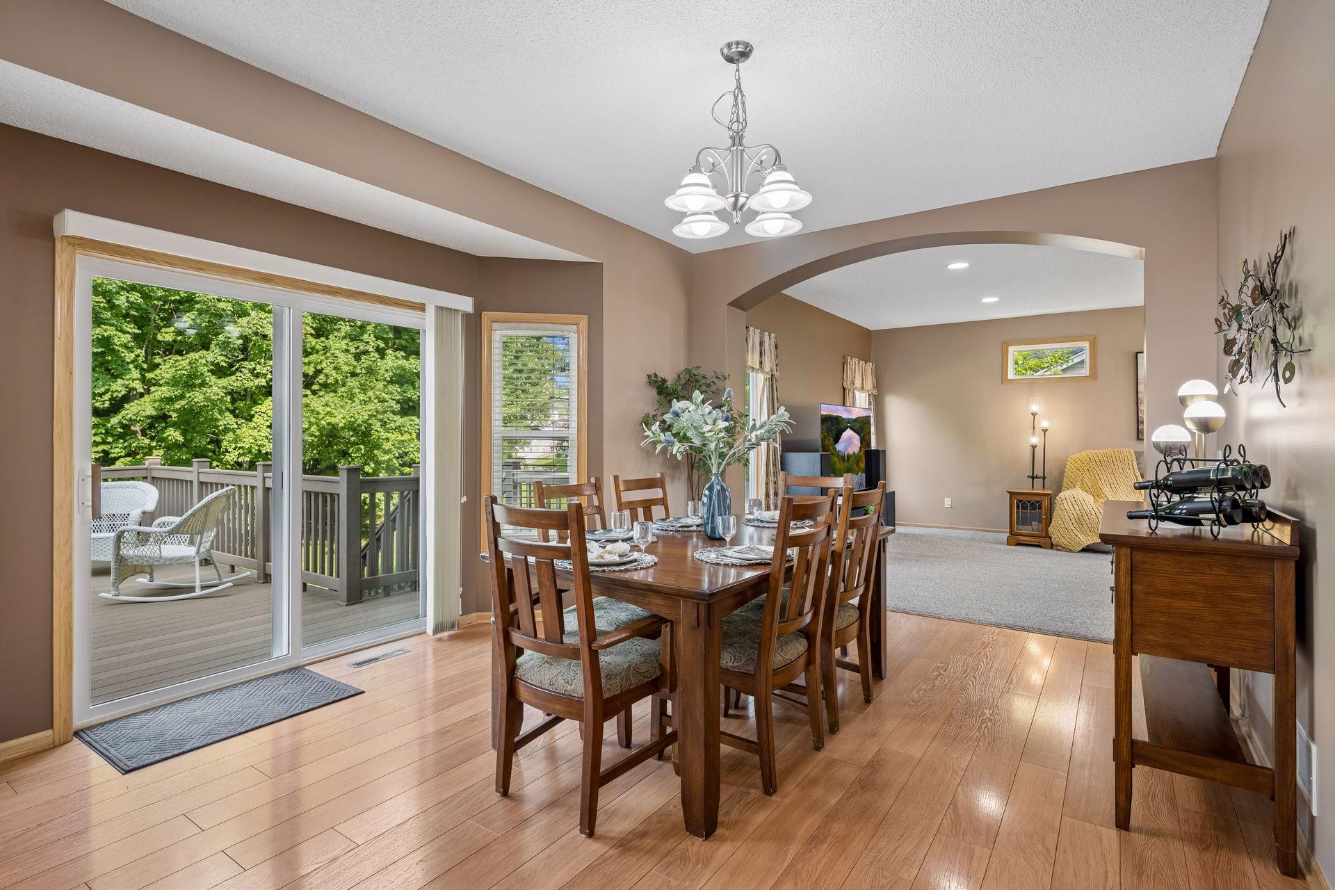 Informal Dining Room towards deck