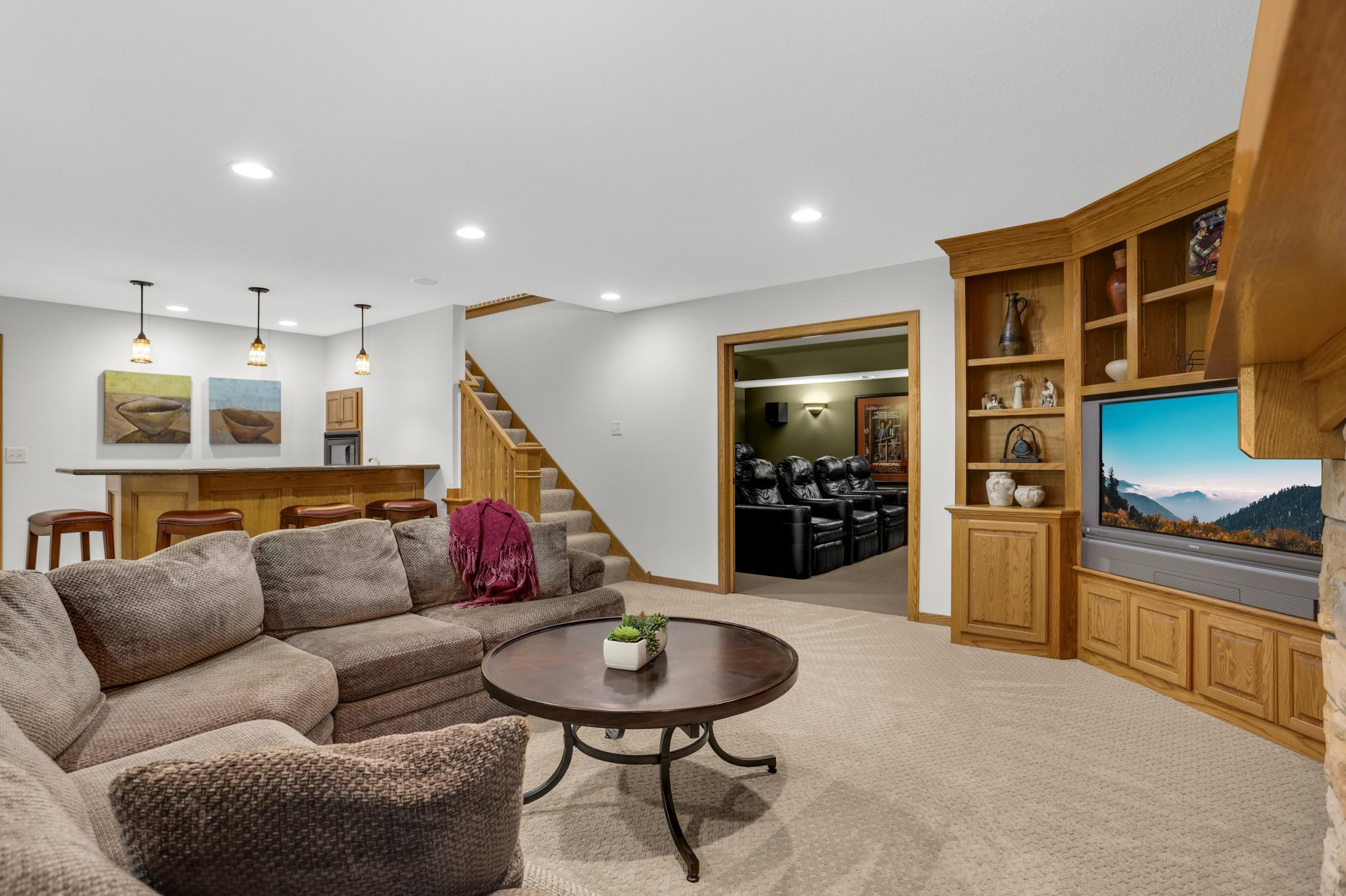 Convenient access to the much-talked-about private theater, making movie nights and entertaining effortless.