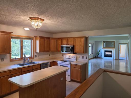 Spacious Kitchen with every modern convenience and a center island.