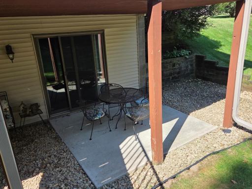 Concrete Patio on the lower Walk Out Level