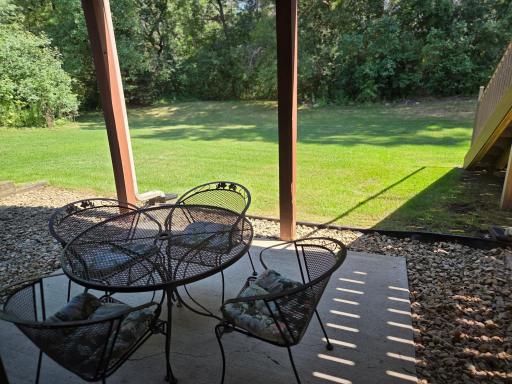 Lower Patio overlooks a Quiet Park Like Backyard!