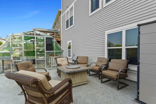 Garden level patio for indoor-outdoor living
