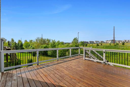 Expansive, entertainment-sized deck—an upgrade that would cost thousands of dollars to build new.
