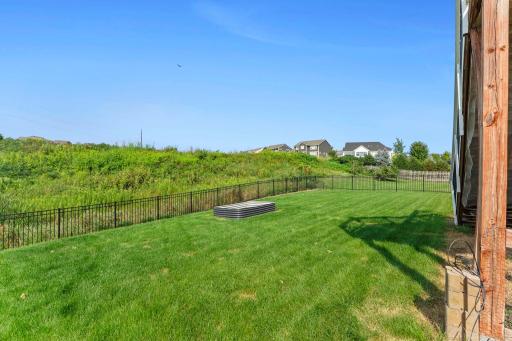 Fenced backyard 4014 Holasek Path, Chaska MN