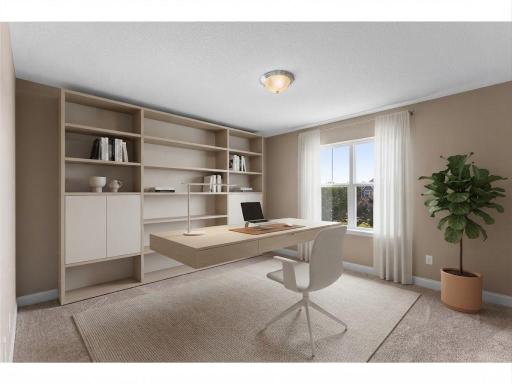 Perhaps a home office in this room. Virtual staging