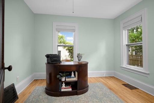 Main floor bedroom. *Also, a great location for an office or TV den.