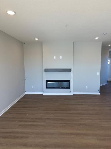 The fireplace makes for a cozy Gathering Room in a similar Duncan end home