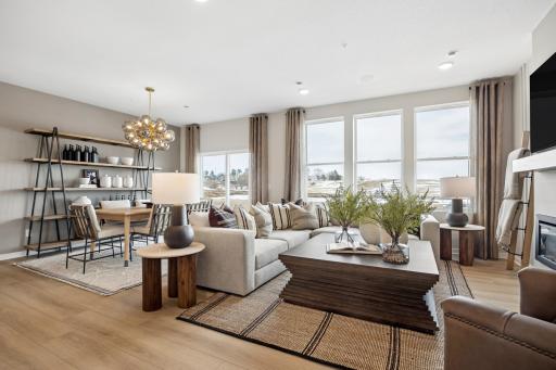 The Gathering Room and Cafe' as shown in the Hadley model home