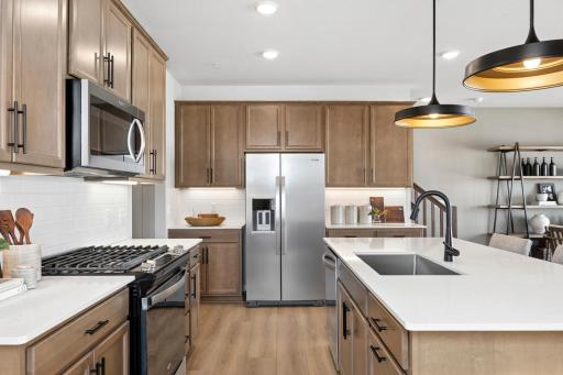 A beautiful kitchen, as modeled in our Hadley model.
