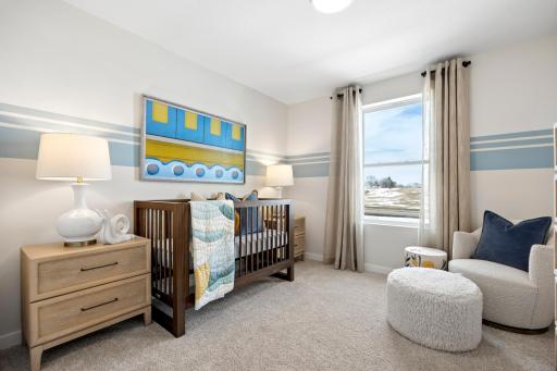 Bedroom #2 as shown in the Hadley model