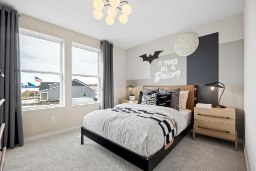 Bedroom #3, as shown in the Hadley model