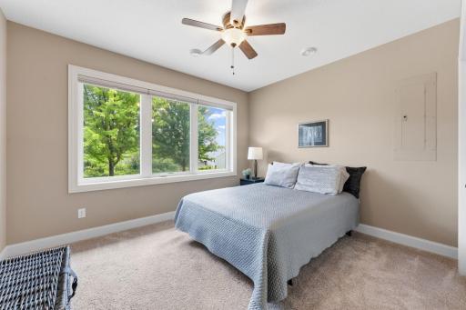 Spacious lower level bedroom