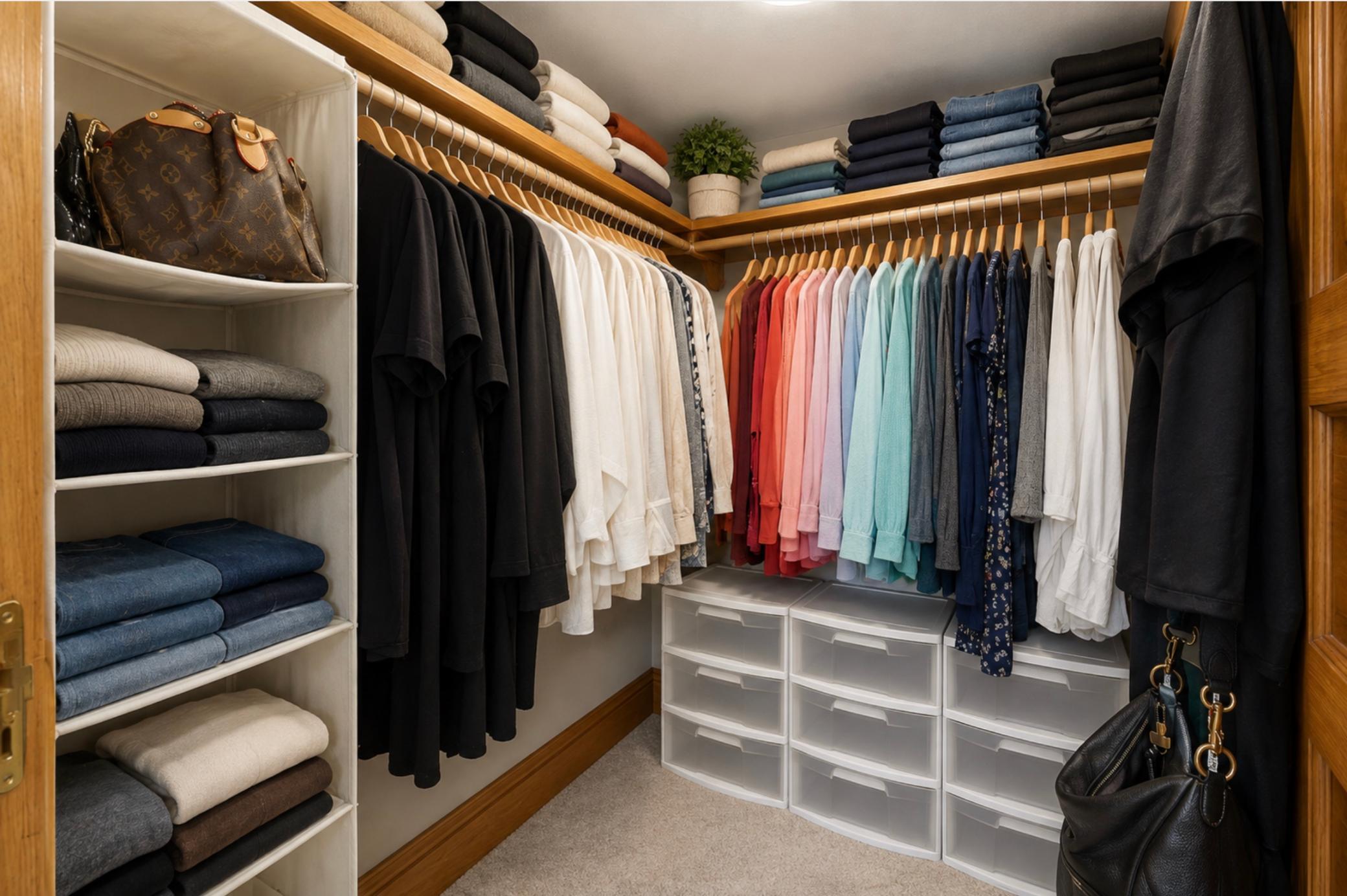 Primary walk in closet