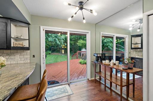Kitchen door to backyard.