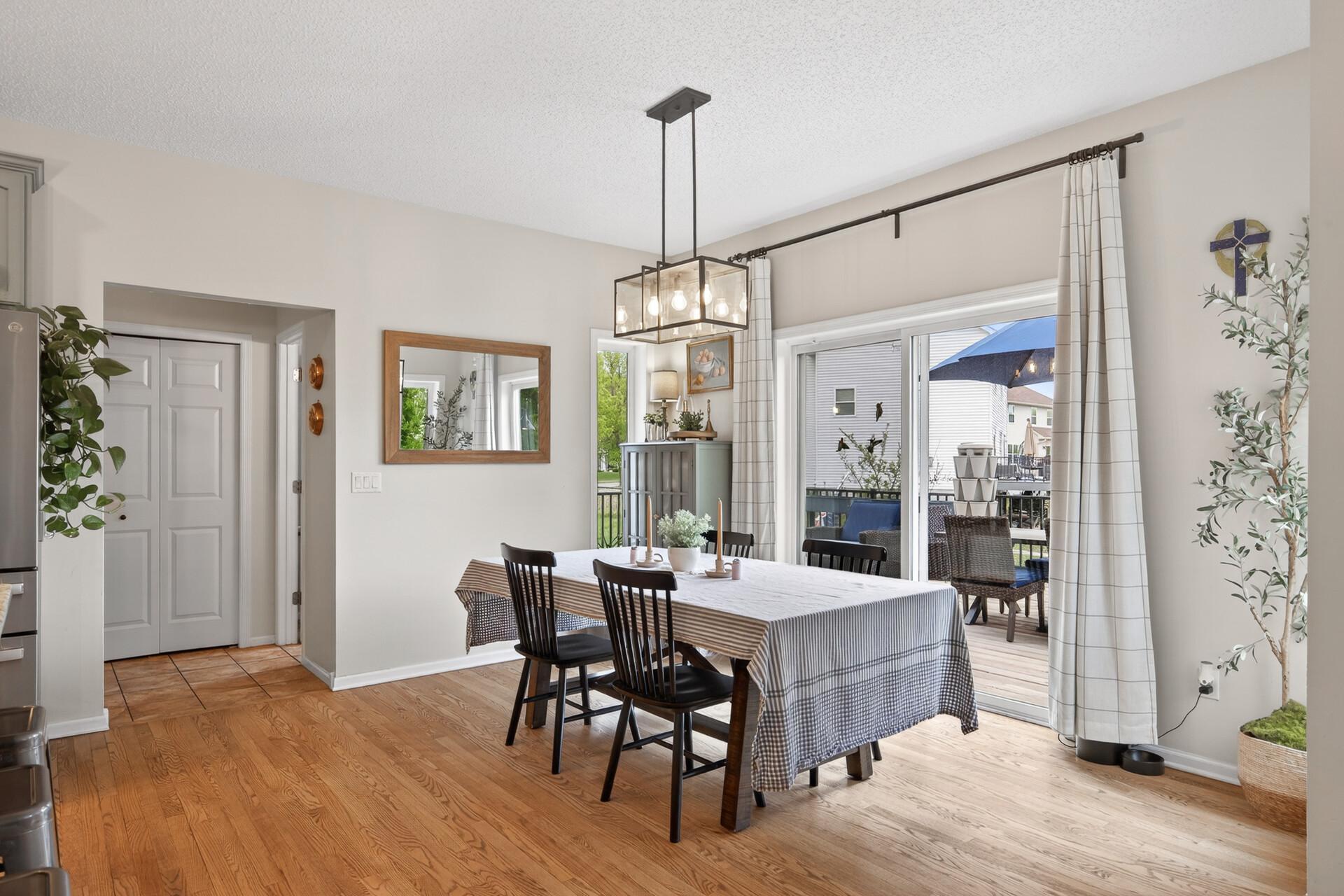 Dining Room with Deck Access