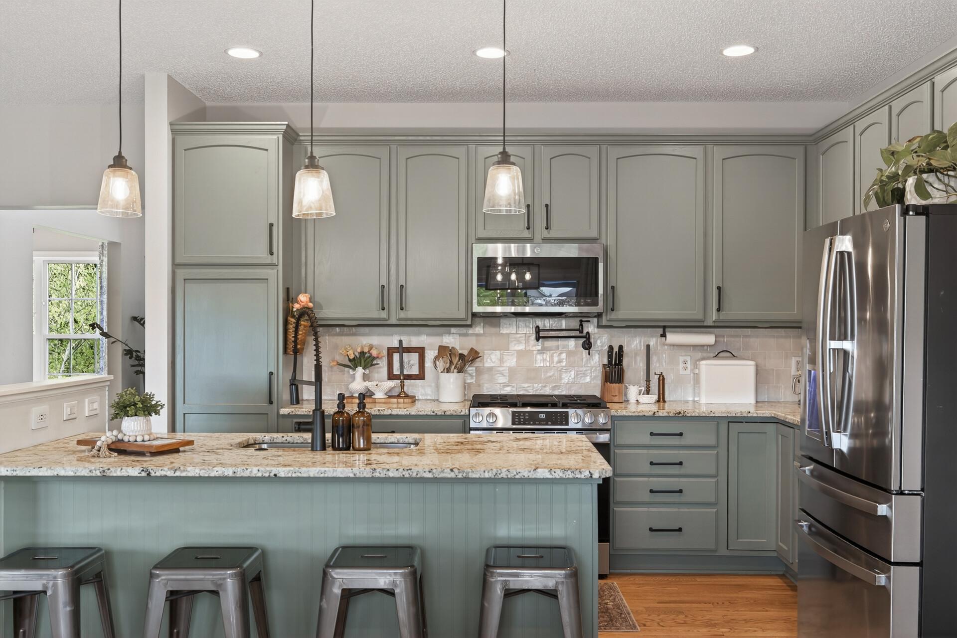 Kitchen with Granite Countertops