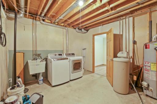 Laundry and mechanical room